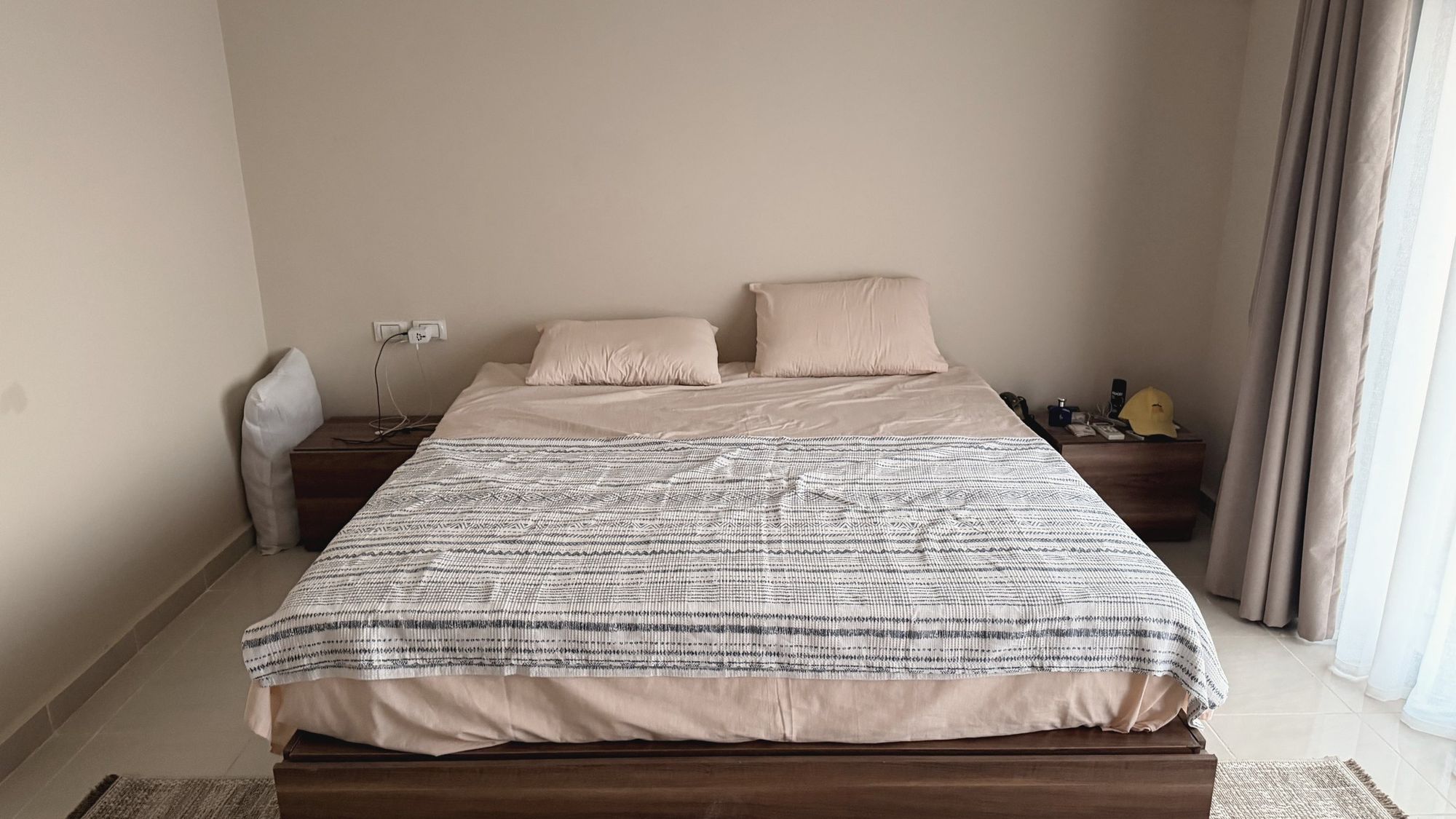 A furnished bedroom